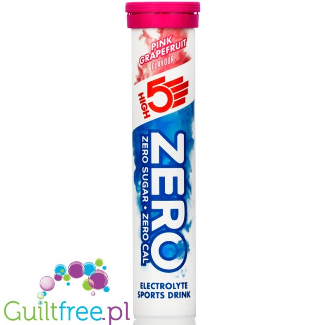 High 5 Zero 20 tabs Pink Grapefruit, electrolyte sugar free sport drink