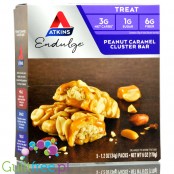 Atkins Endulge Peanut Caramel Cluster PUDEŁKO - Baton karmelowy z orzechami, niskie IG, 3g węglowodanów