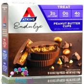 Atkins Endulge Peanut Butter Cups -Miseczki Czekoladowe z Masłem Orzechowym Bez Cukru PUDEŁKO