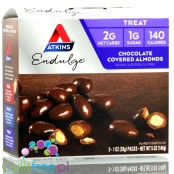 Atkins Endulge Chocolate Covered Almonds -migdały w czekoladzie bez cukru PUDEŁKO