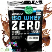 BioTech USA Iso Whey Zero Chocolate & Toffee 0,5kg odżywka białkowa bez laktozy
