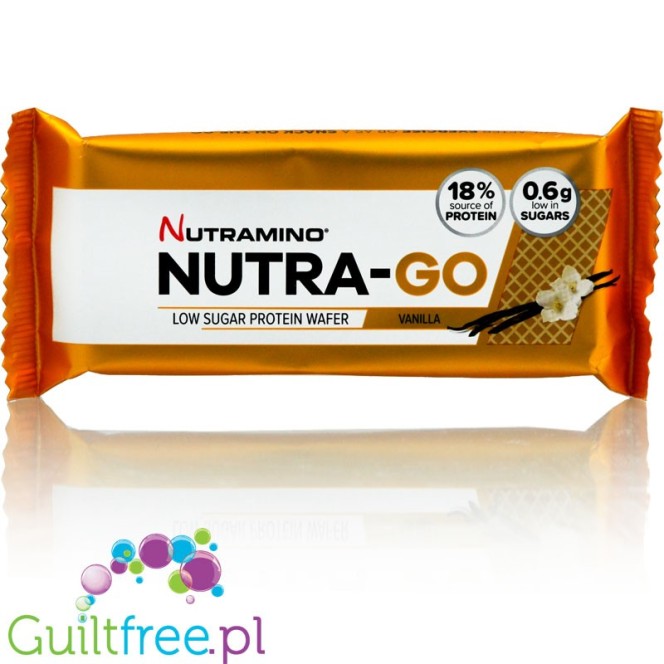 Nutramino Nutra-Go Vanilla wafelek proteinowy z kremem waniliowym