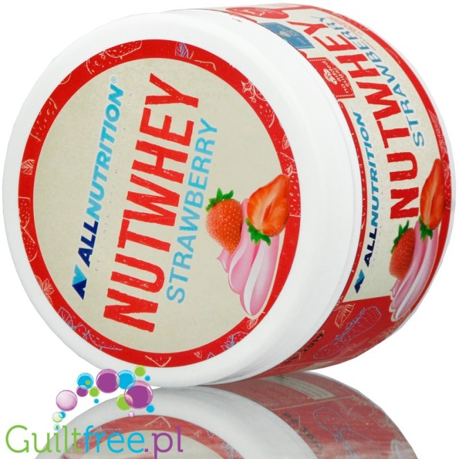 AllNutrition Nutwhey Strawberry - krem z WPC 1g cukru