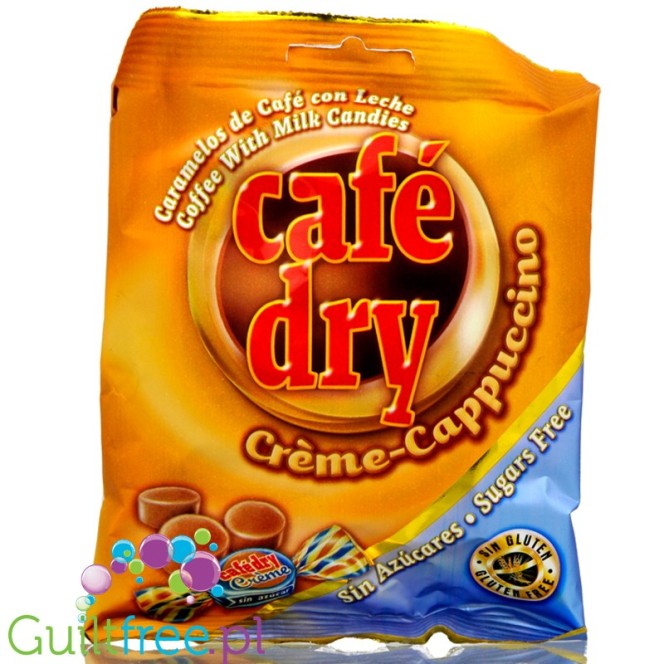 Cafe Dry Creme Cappucccino sugar free candies, 100g