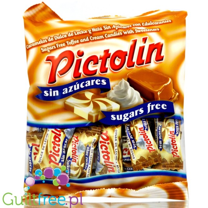 Pictolin sugar-free toffee and cream hard candies