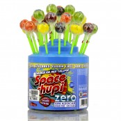 Space Chupi Zero sugar free lollipop display of 50 pcs