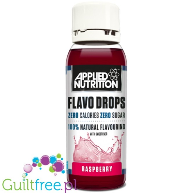 Applied Nutrition Flavo Drops Raspberry sugar free, fat free liquid flavor