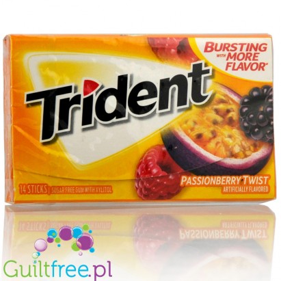 Trident Passionberry Twist sugar free chewing gum