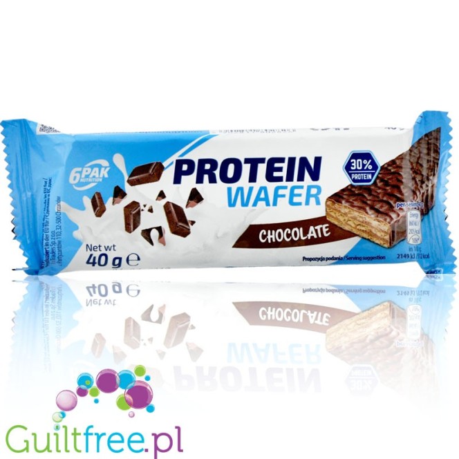 6Pak Protein wafer in milk chocolate coating