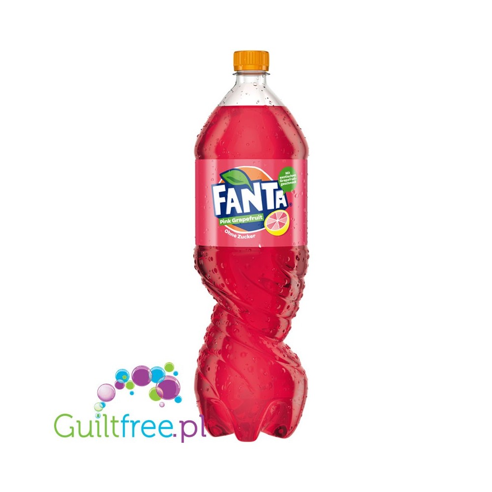 Fanta Pink Grapefruit zero calories, sugar free - GUILTFREE.PL