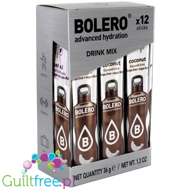 Bolero Sticks Stevia Coconut, instant drink, 12 sachets