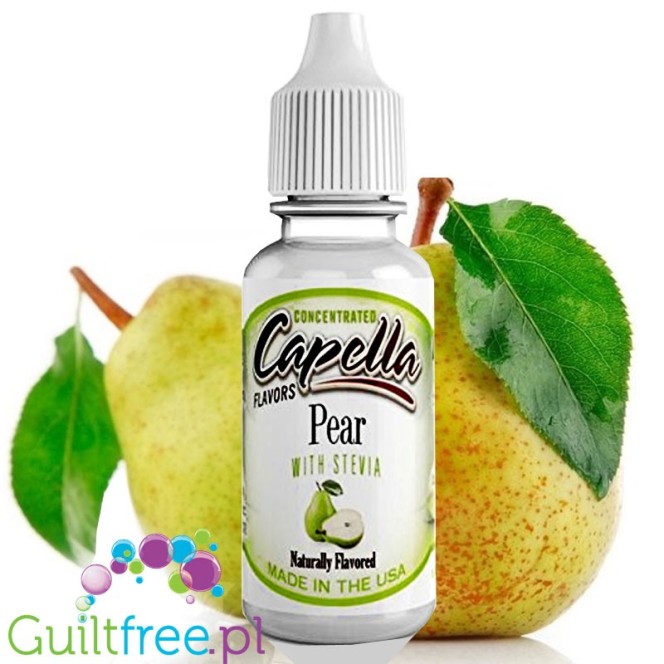 Capella Pear Stevia - naturalny aromat gruszkowy bez cukru i bez tłuszczu