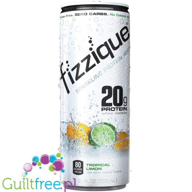 Fizzique Sparkling Tropical Limon - gazowany napój proteinowy 20g białka