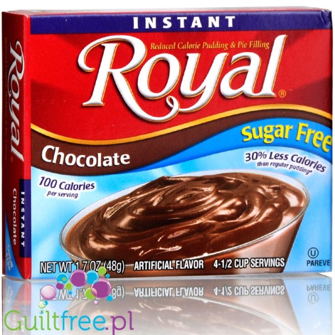 Royal, sugar free, reduced calorie chocolate pudding & pie filling