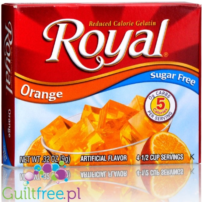 Royal Gelatin Orange 5kcal - pomarańczowa galaretka bez cukru