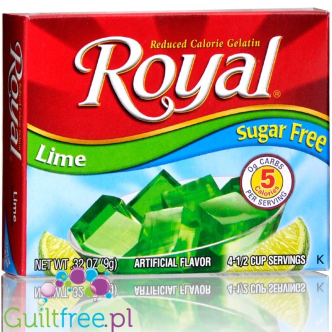 Royal Gelatin Lime Sugar Free