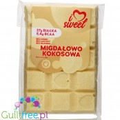 iLoveSweet Migdałowo-Kokosowa - biała czekolada białkowa z erytrolem