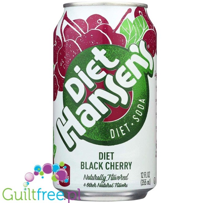 Hansen's Diet Black Cherry - gazowany napój zero kalorii bez cukru
