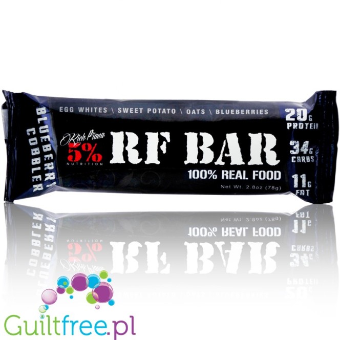 Rich Piana Real Food Bar Blueberry Cobbler protein bar