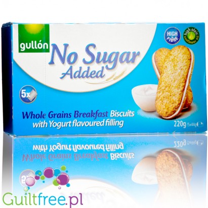 Gullón Whole Grains Breakfast Biscuits with yougurt filling - sugar free sandwich cookies