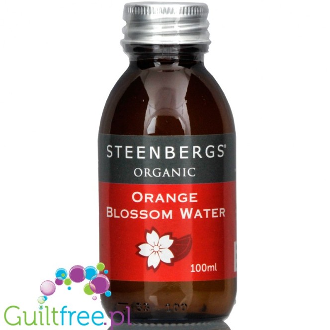 Steenbergs Orange Blossom Water - organiczna woda z kwiatów pomarańczy, bez alkoholu