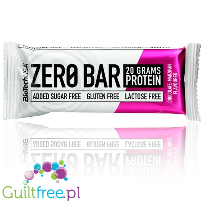 Biotech Zero Bar Cholate - Marzipan - lactose freeprotein bar