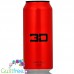 3D Red sugar free energy drink