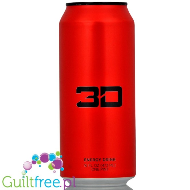 3D Red (Cherry Fruit Punch) sugar free energy drink