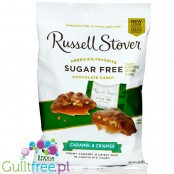 Russel Stover Caramel Crispies - czekoladki bez cukru z masą karmelową, słodzone stewią