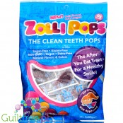 Zollipops ® lizaki bez cukru z ksylitolem i stewią, 6 smaków, opakowanie 25szt