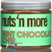 Nuts ‘N More Mint Chocolate Chip - Masło Orzechowe z ksylitolem i białkiem WPI