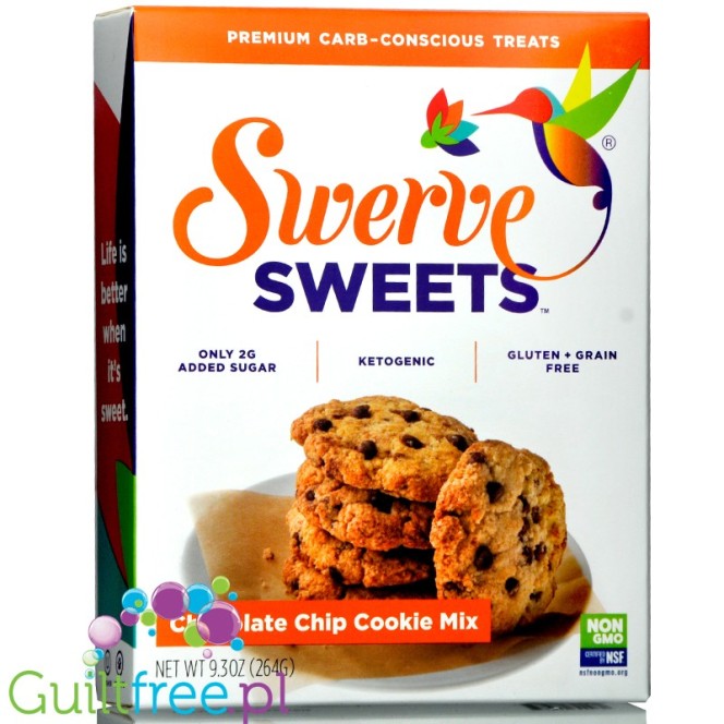 Swerve Chocolate Chip Cookie Mix - ketogenic, sugar free, gluten free cookie mix