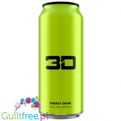3D Green (Mountain Dew) sugar free energy drink