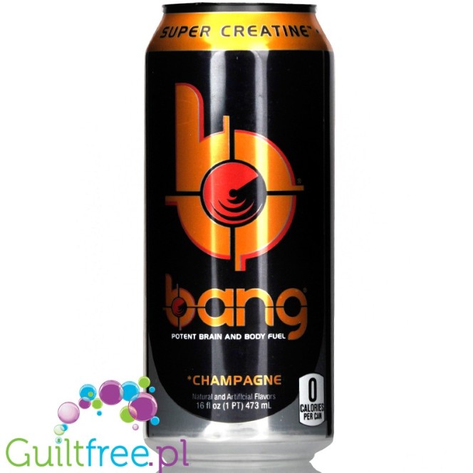 VPX Bang Champagne sugar free energy drink with BCAA, SuperCreatine and CoQ10