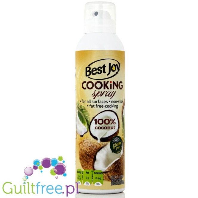 Best Joy Coconut Cooking Spray 400g - olej kokosowy w spray'u do bezkalorycznego smażenia