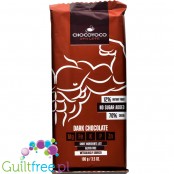 ChocoYoco Athlete dark chocolate no added sugar sweetened only with erythritol