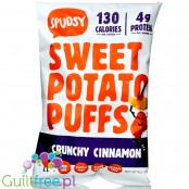 Spudsy Puffs Crunchy Cinnamon - wegańskie chrupki z batatów z cynamonem i brązowym cukrem