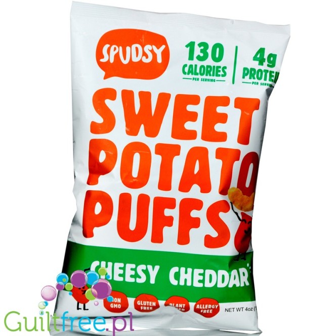 Spudsy Puffs Cheesy Cheddar - wegańskie chrupki z batatów