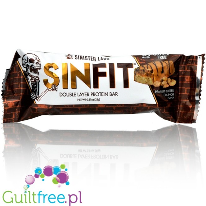 Sinister Labs Sinfit Peanut Butter Crunch 100kcal - wypasiony baton w wersji snack bar