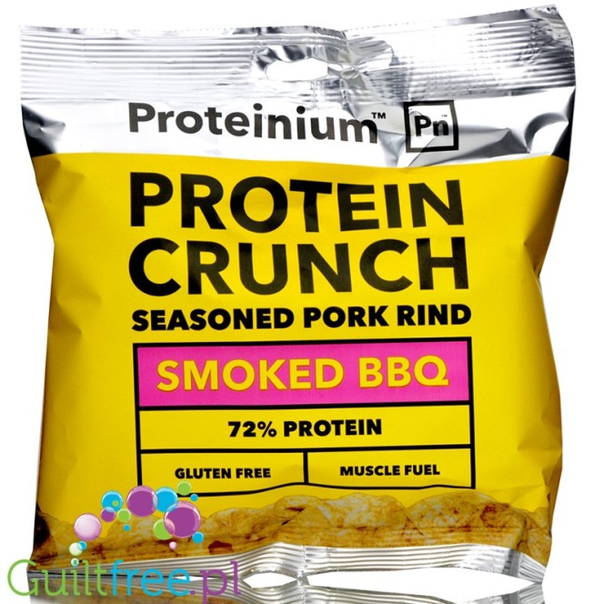 Proteinium BBQ Pork Crunch keto chipsy z wieprzowiny 72g białka