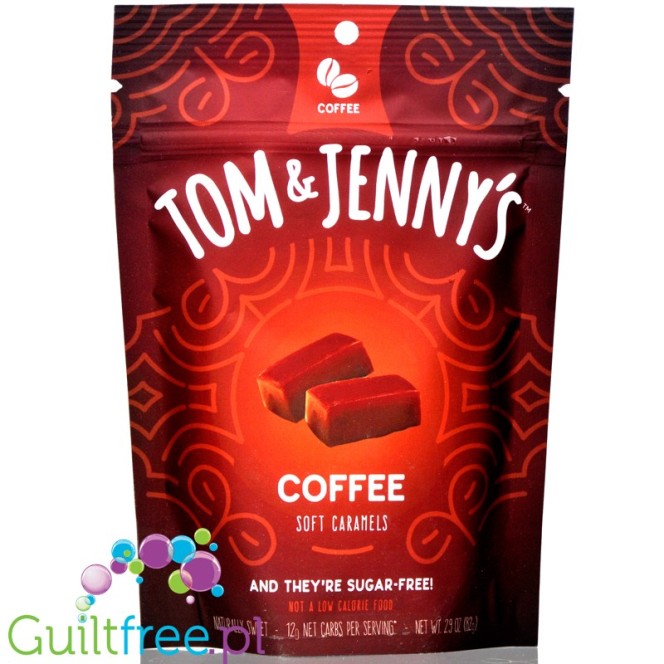 Tom & Jenny's Caramels Coffee - kawowe keto krówki bez cukru z ksylitolem
