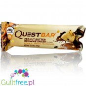 Quest Bar Peanut Butter Brownie Smash - dwuwarstwowy baton białkowy