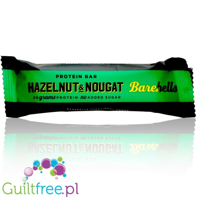 Barebells Hazelnut & Nougat - baton białkowy Nugat, Mleczna Czekolada & Orzechy Laskowe