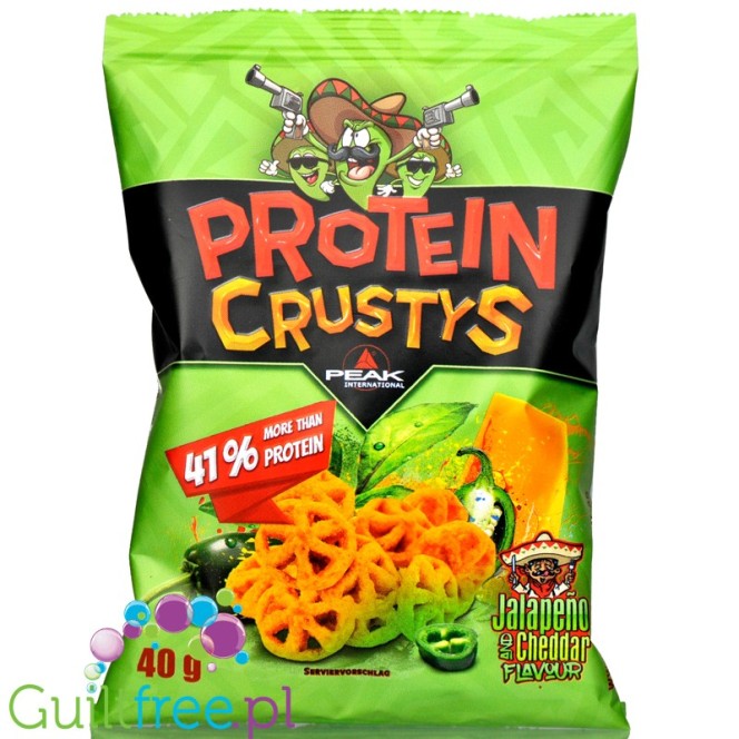 Peak Protein Crustys Jalapeño - pikantne chrupki proteinowe serowo-paprykowe