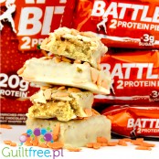 Battle Bites Frosted Carrot Cake twin protein bar cubes