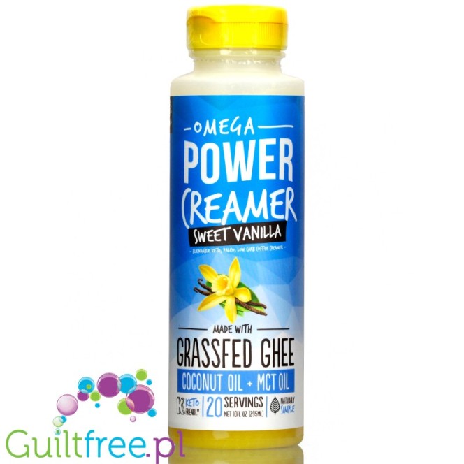 Omega Power Creamer, Sweet Vanilla - ketogeniczna 