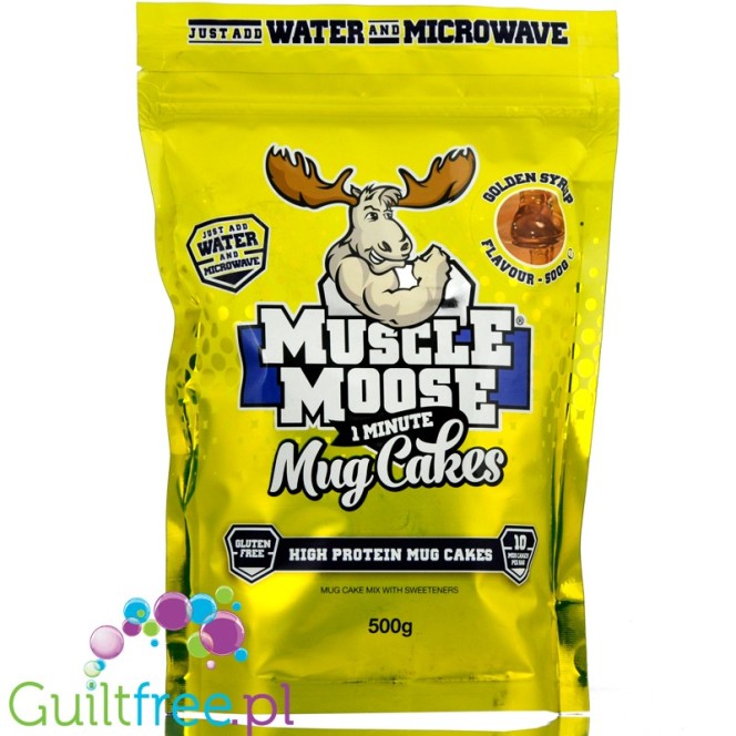Muscle Moose Golden Syrup Mug Cake - high protein mug cake instant 0,5kg