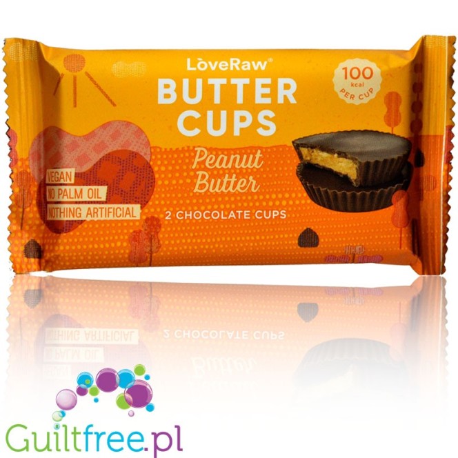 LoveRaw 2 Peanut Butter Chocolate Butter Cups