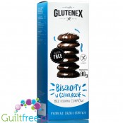 Glutenex gluten free, sugar free sponga cakes in dark chocolate coating