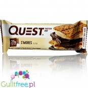Quest Bar Protein Bar S'mores Flavor - A high-protein bar with natural aromas of baked sugar foams